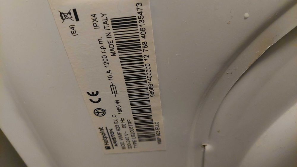 Máquina de Lavar Roupa WMF 923 da ArRISTON Hotpoint - Peças