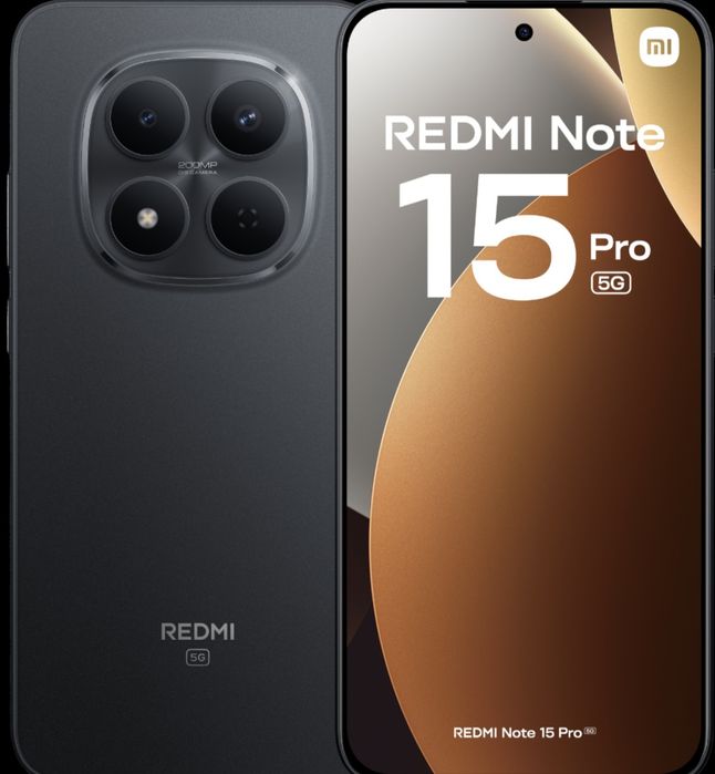 Xiaomi REDMI Note 15 Pro 5G  cor Preto Novo
REDMI Note 15 Pro 5G