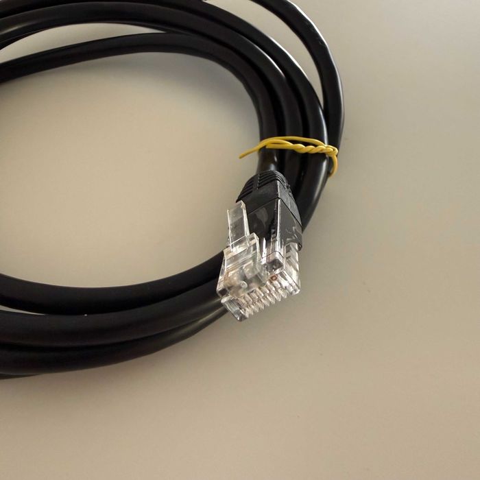 Cabo de Rede Ethernet RJ45 Preto