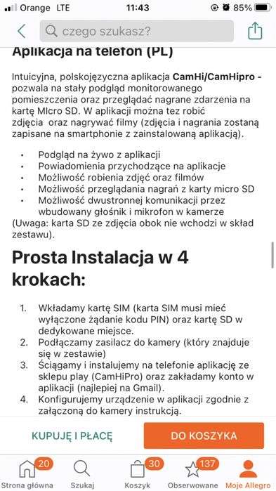 Kamera zewnętrzna 3G 4G IP GSM 5Mpx zintronic A5