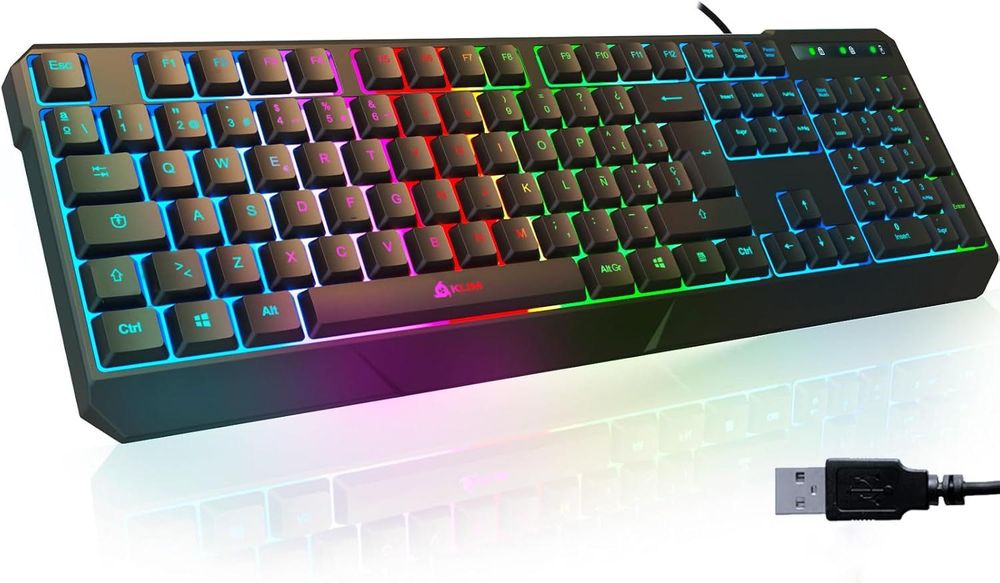 Klawiatura KLIM Chroma Gamer z kablem USB – wysoka wydajność