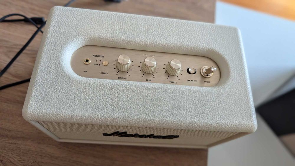 Marshall Acton III Bluetooth Speaker (White)