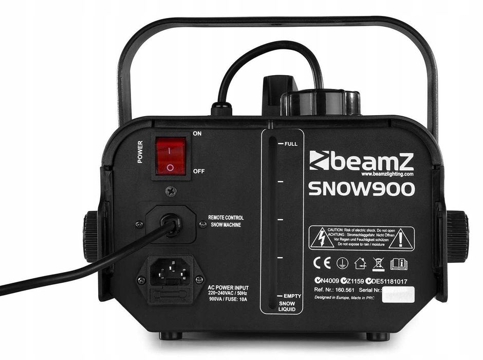 Генератор штучного снігу Beamz SNOW MACHINE 900 Вт Снігомашина