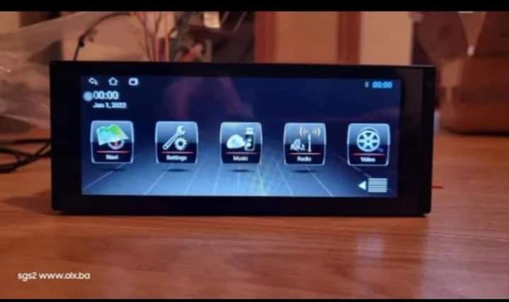 Rádio Android 14 com GPS 1 Din 6.9 Inch Universal (Novo)