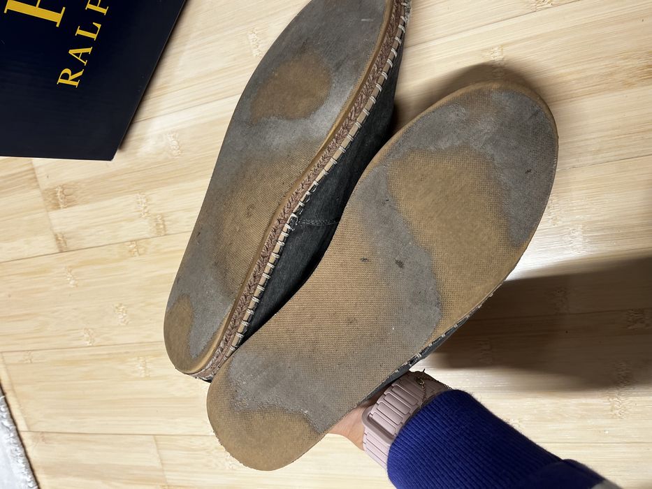Polo ralph lauren espadryle szare modne logo 41 27 cm