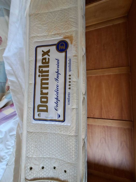 Cama dupla de solteiro "Lit Bateau" em madeira maciça cerejeira