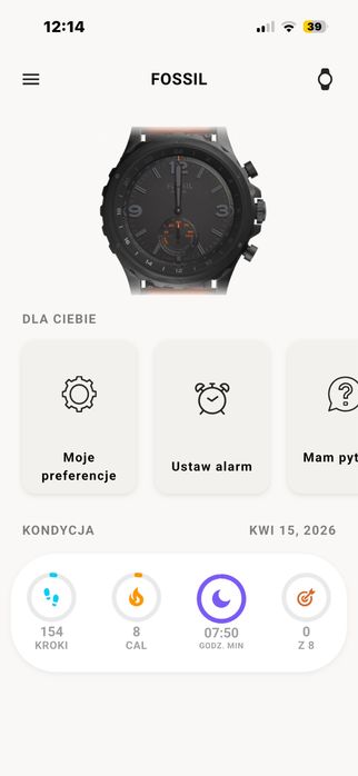 Fossil FTW 1114 bluetooth