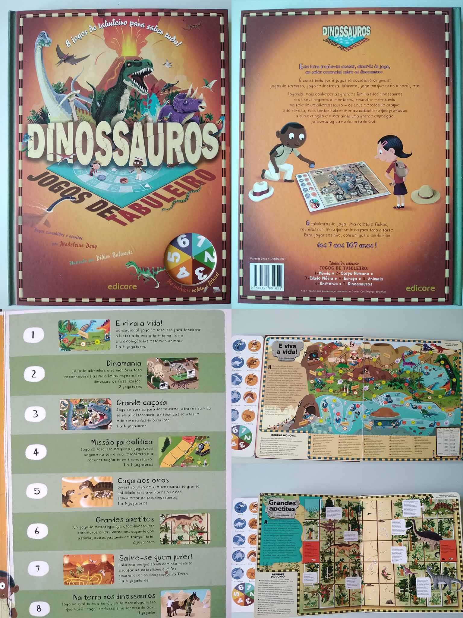 Jogos de Tabuleiro - Dinossauros, Madeleine Deny - Livro - Bertrand