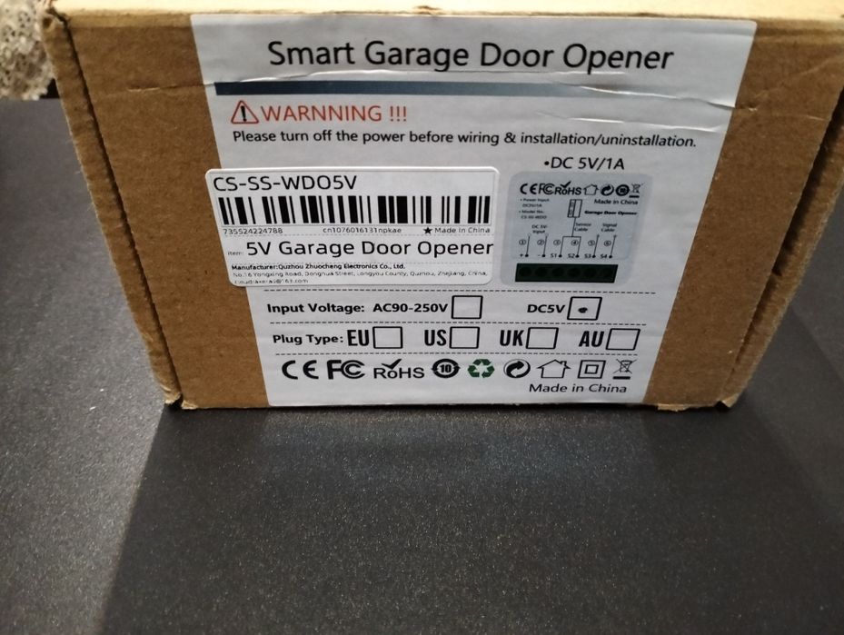 Kit de abridor de porta de garagem inteligente Smart Life.