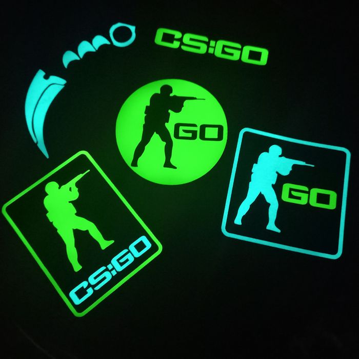 Шеврони світлові Сталкер, CS GO, патчі на липучці stalker