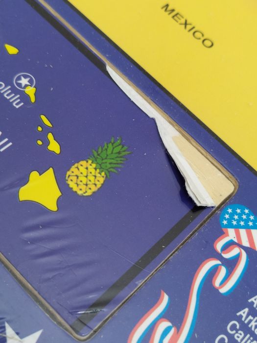 ПАЗЛЫ КАРТА США Детский пазлы развивающий американская карта puzzle
