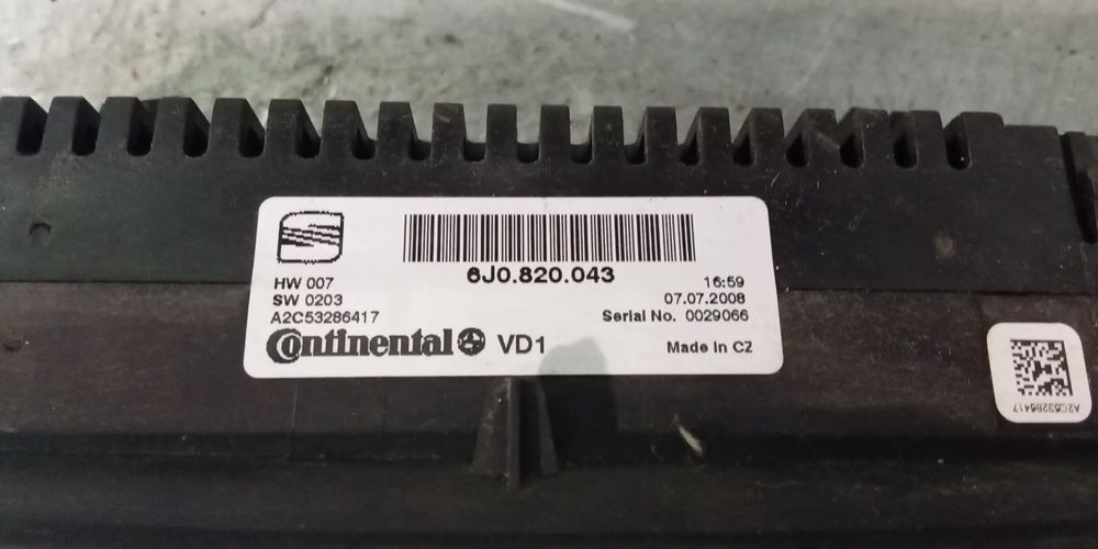 COMANDO SOFAGEM AC / CLIMATRONC SEAT IBIZA 6J 6J0820043