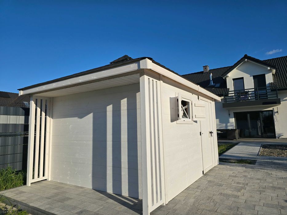 Domek Narzędziowy 3x4 z Drewutnią 2w1 | Altana Drewniana | PROMOCJA -10%