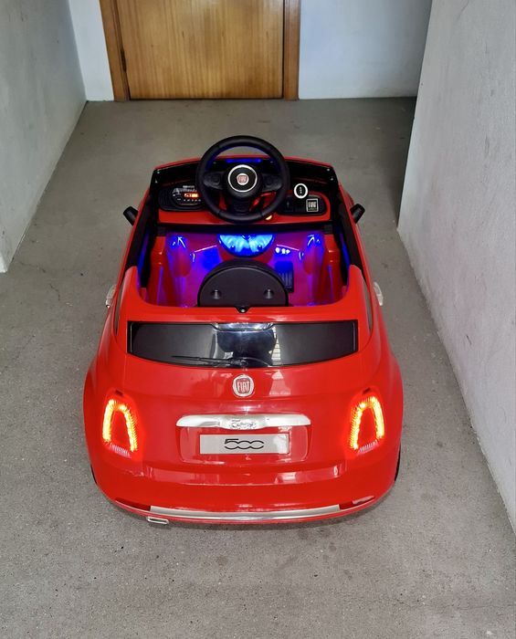 Carro para Crianças Fiat 500 Red 12V c/ Controlo Remoto
