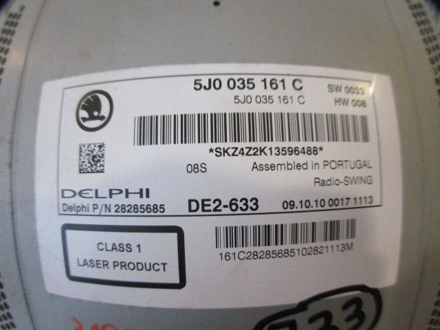 Rádio / auto-rádio SKODA Fabia II Break (545, 5J)