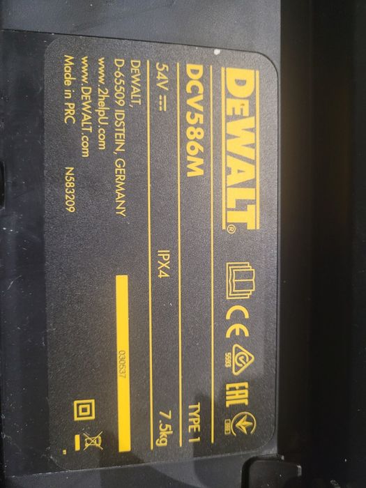 Odurzacz  DeWalt DCV586M 2000W