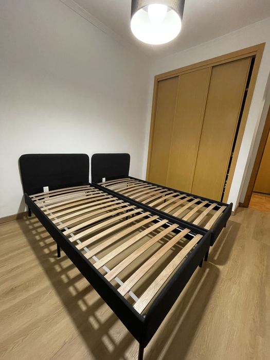 2 camas Slattum 90cm x 200 cm IKEA com colchões