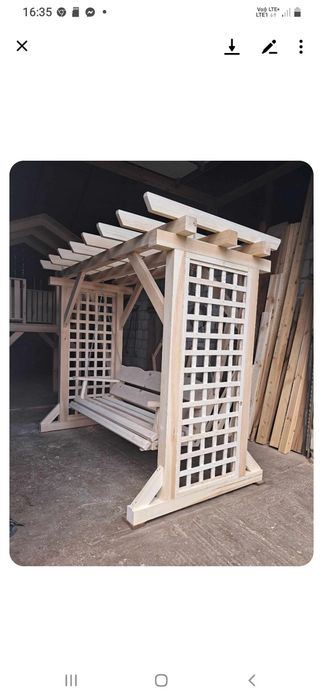 Huśtawka ogrodowa pergola