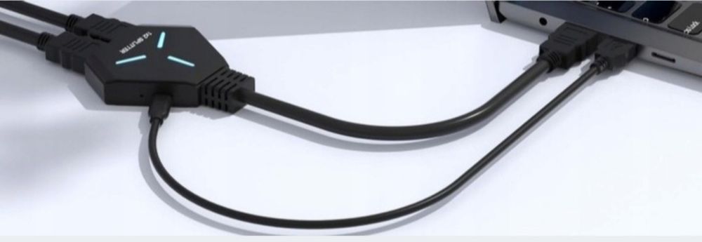 Rozdzielacz Splitter HDMI 1x2 Full HD 4K Duplikacja Obrazu Nowy