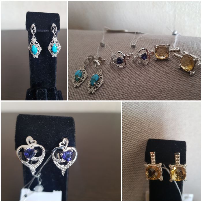 Натуральные минералы, серебро 925 пробы