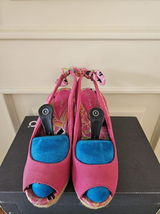 Letnie buty/espadryle na koturnie r 38