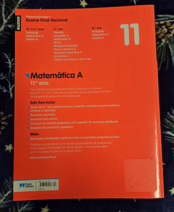 Pack de Matemática A exame e estudo