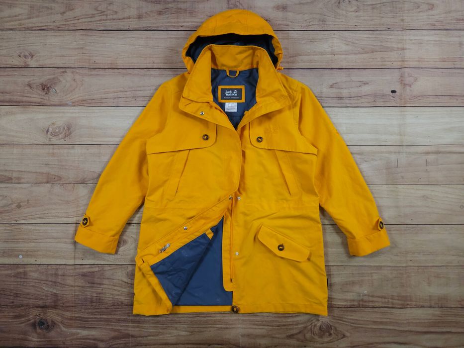 JACK WOLFSKIN Kurtka Płaszcz Damska Texapore Żółta r. XL