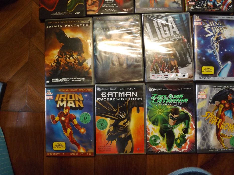 Batman marvel ironman goblin komiksy dvd filmy bajki