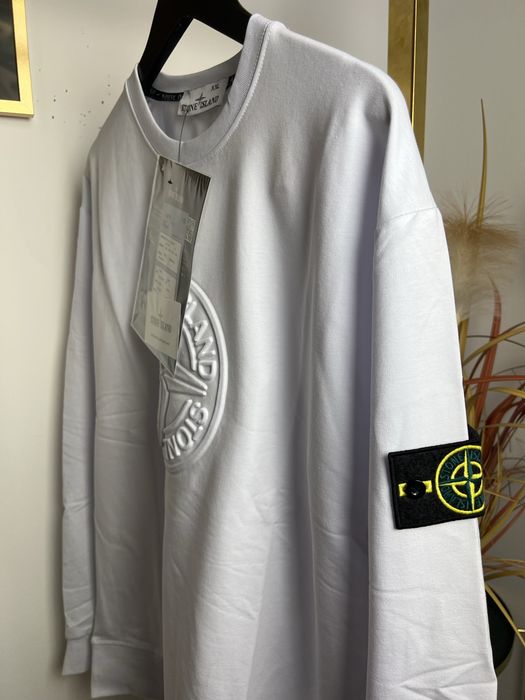 Bluza Stone Island XXL biala męska Nowa
