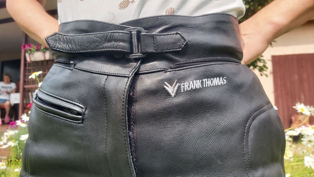 sprzedam spodnie skórzane Frank Thomas roz. EU 40, raczej damskie