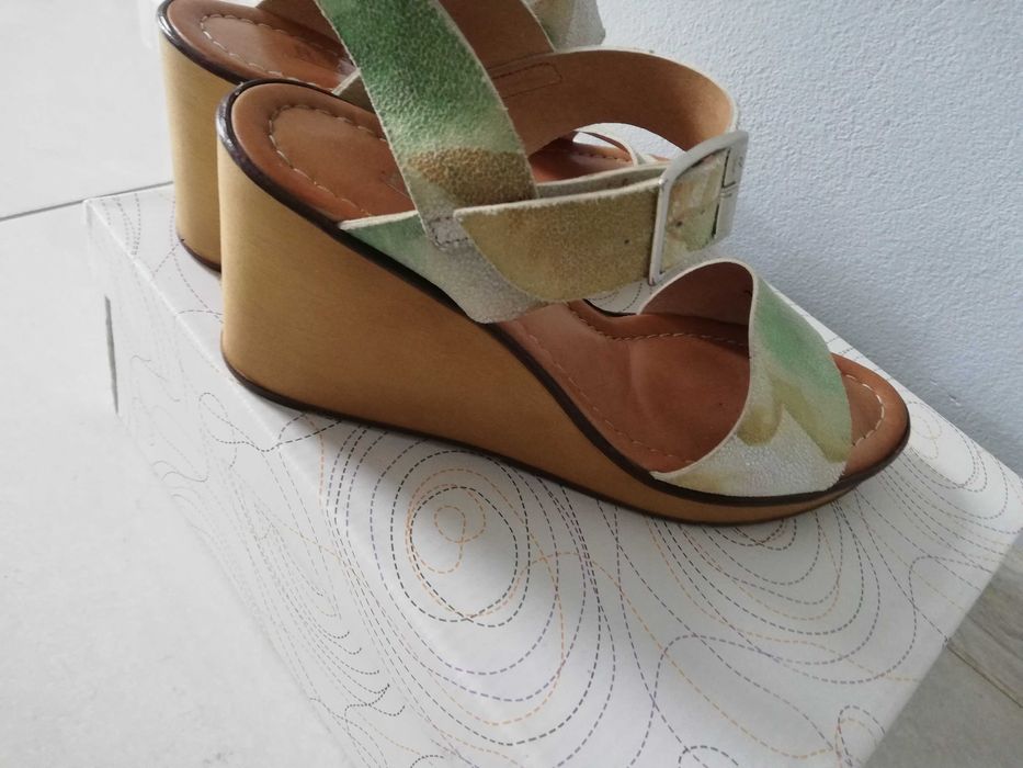 Sandały damskie skórzane 37