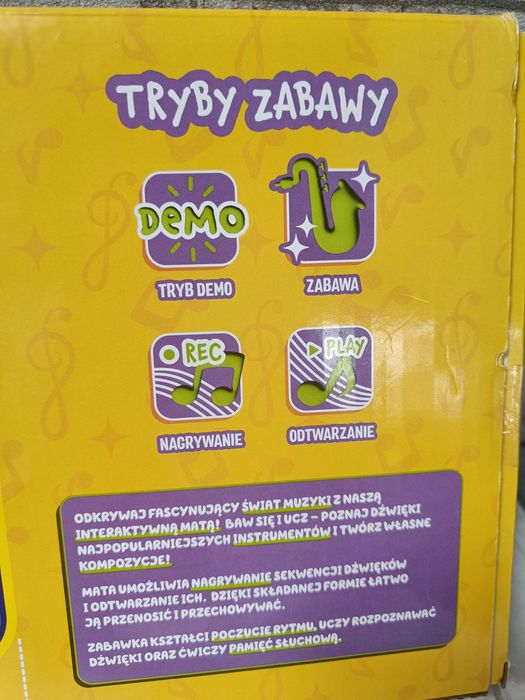 Interaktywna mata pianino - słuchanie, nagrywanie, odtwarzanie ELEFUN