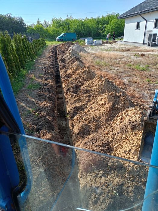 Minikoparka usługi minikoparką kopanie jcb mini koparka