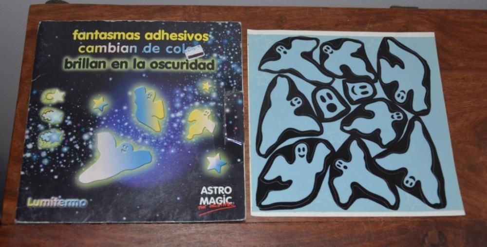 Autocolantes Fosforescentes - MOCHOS, BRUXAS e FANTASMINHAS