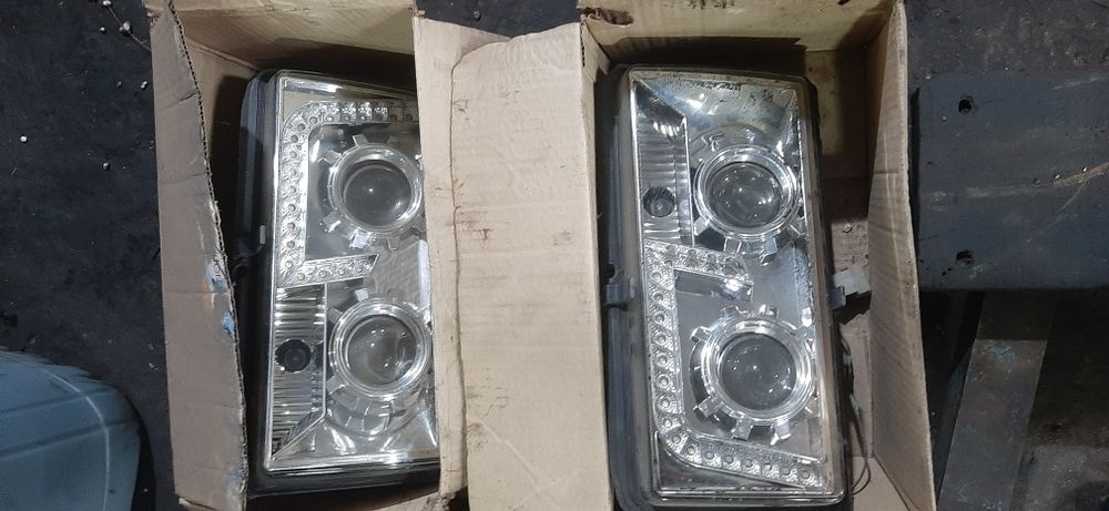Тюнинг фары ВАЗ 2104 ВАЗ 2105 ВАЗ 2107 и.т.д с линзами и светод.подсве