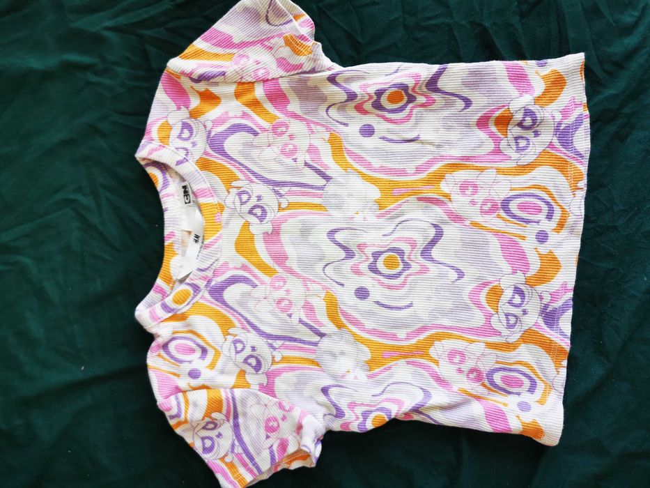 Zestaw koszulek dziewczęcych r. 134 H&M i inne