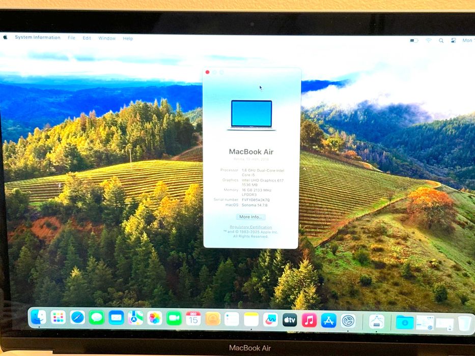 MacBook Air 2019 13'' 16GB RAM 250GB SSD  - QWERTY inglês