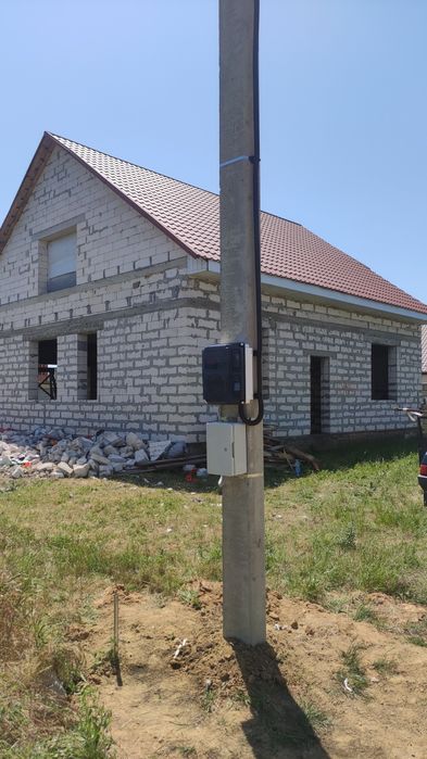 Подключeние участков к ДТЭК.Монтаж кабеля в траншеи.Вызов электрика