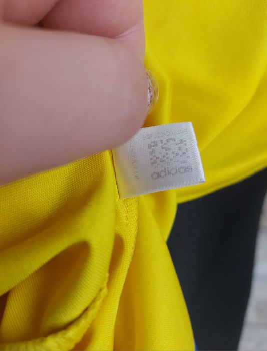 Oryginalna koszulka sportowa adidas Climalite żółta 2015 trening M
