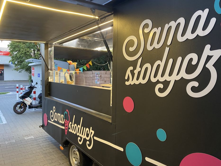 Przyczepa gastronomiczna do sprzedaży lodów gałkowanych