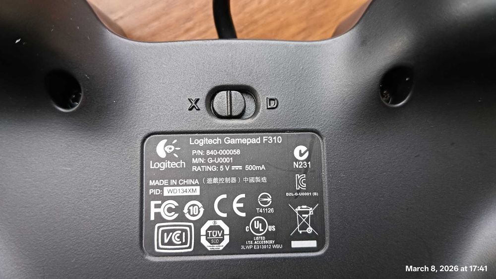 Logitech Gamepad F310