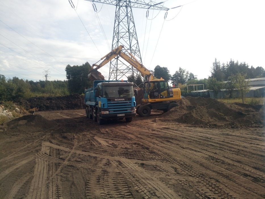 Usługi koparka kołowa gąsienicowa spycharka walec minikoparka młot