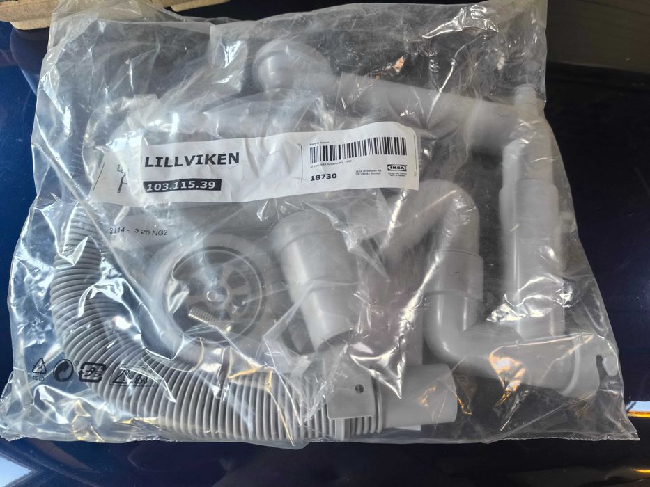zlew + syfon z sitkiem IKEA nowe