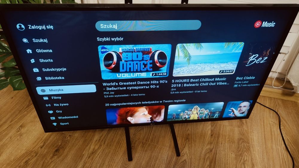 LG 43cale smart tv z Wi-Fi i dekoderem dvb-t2