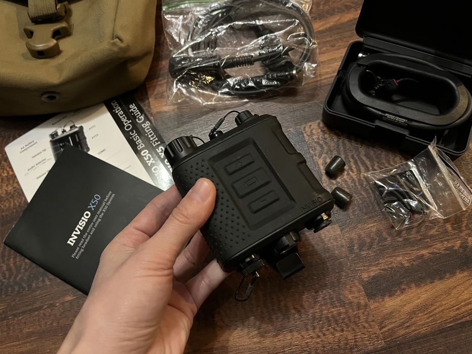 個人装備 Authentic Invisio X50 Full set Invisio X50 TEA тактична гарнітура (активні навушники ) армії США