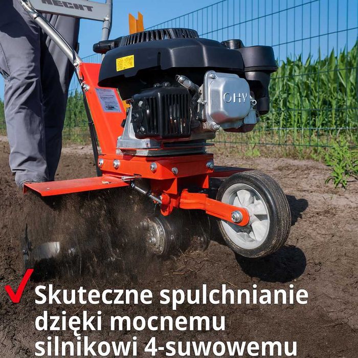 Glebogryzarka spalinowa HECHT 746 – dobry stan, mało używana