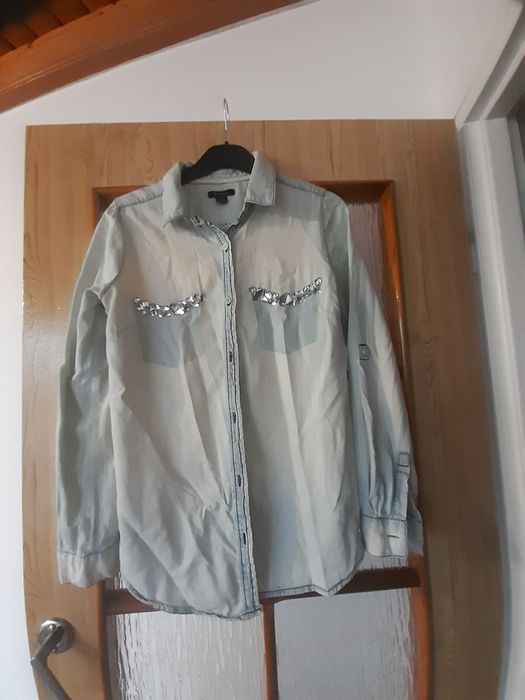 Bluza/bluzka damska jeansowa. Amisu. M