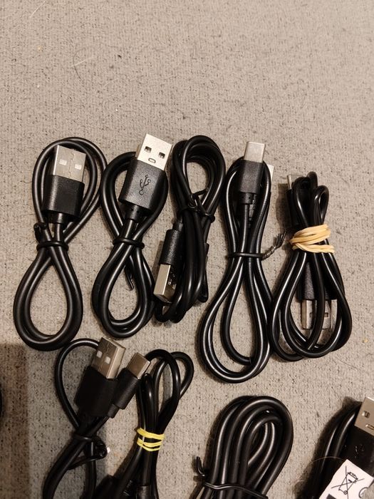 Kable USB C, micro USB, Jack to Jack, USB DC,  USB A JACK