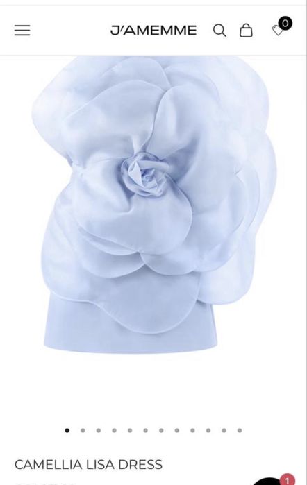 Дизайнерська вечірня сукня Jamemme блакитна