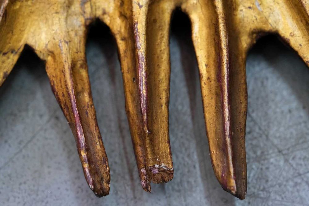 Lustro Słońce, Włochy, lata 50, vintage , design, loft